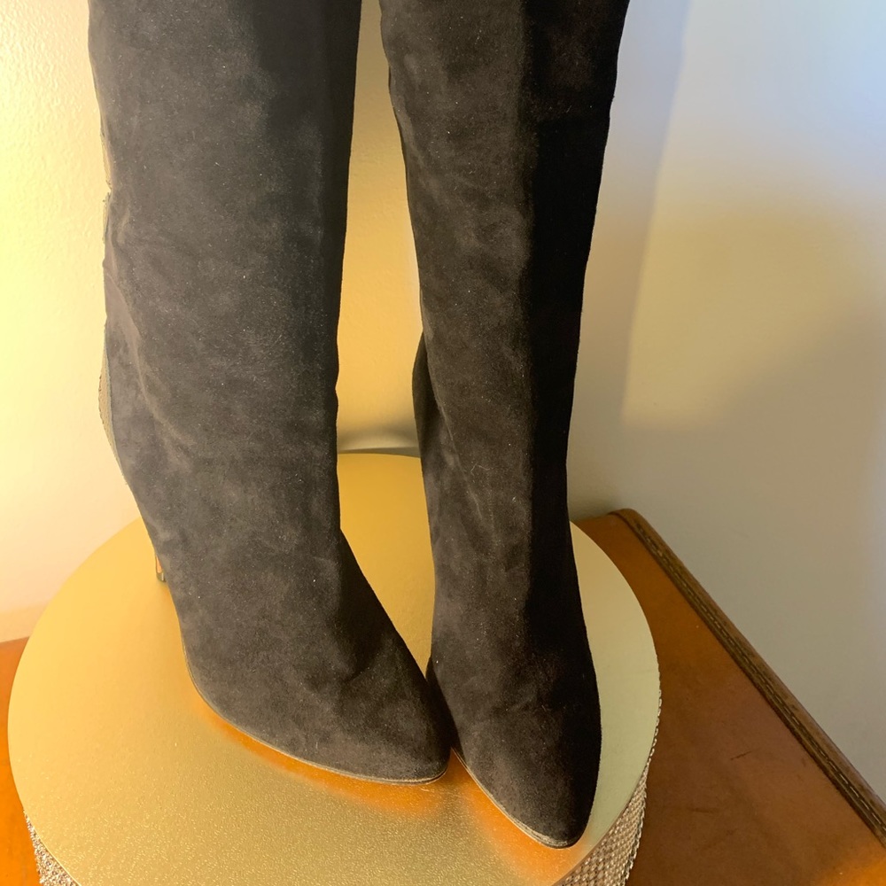 Biondini Suede Boots size 38.5 made in Italy